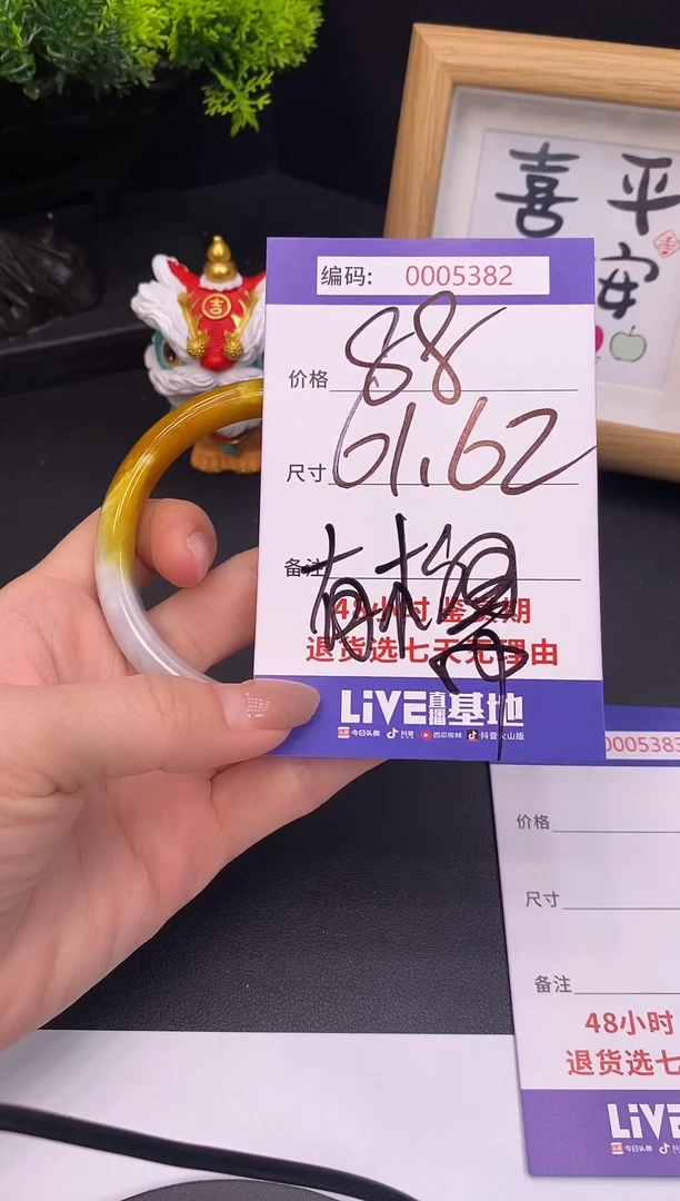 未镶嵌手镯翡翠0005382