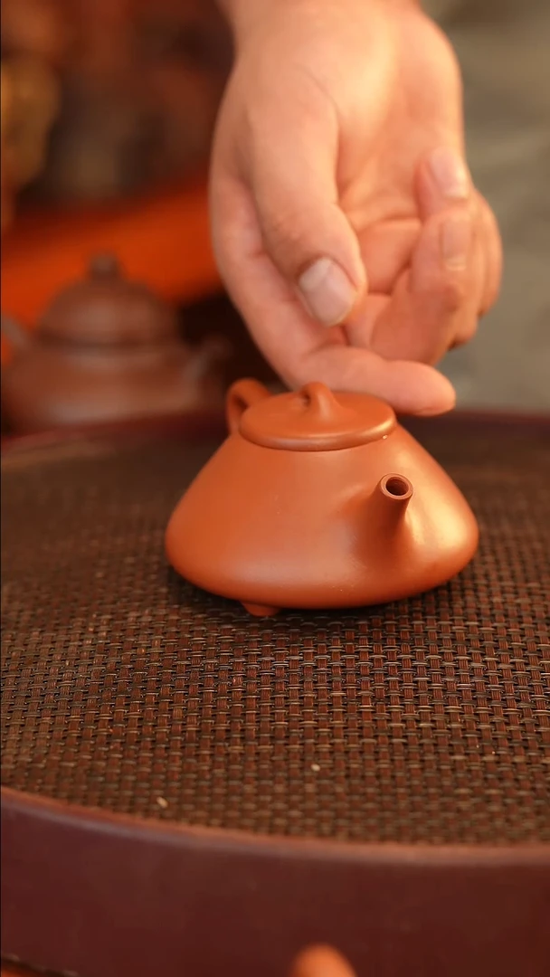 茶壶紫砂阜****）子冶石瓢 朱泥 170cc