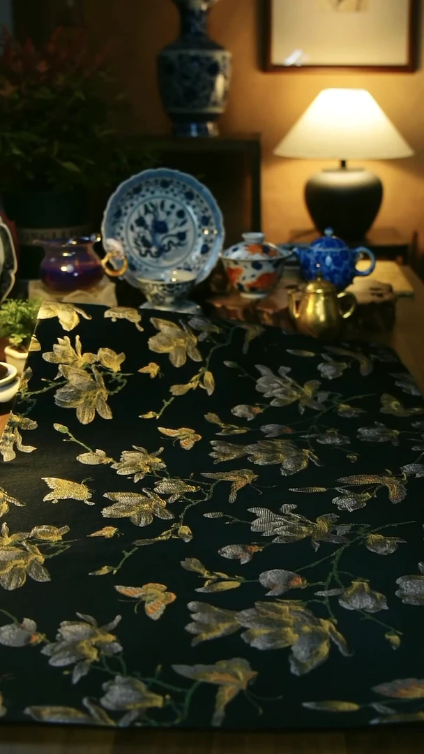 玉兰花双面茶席