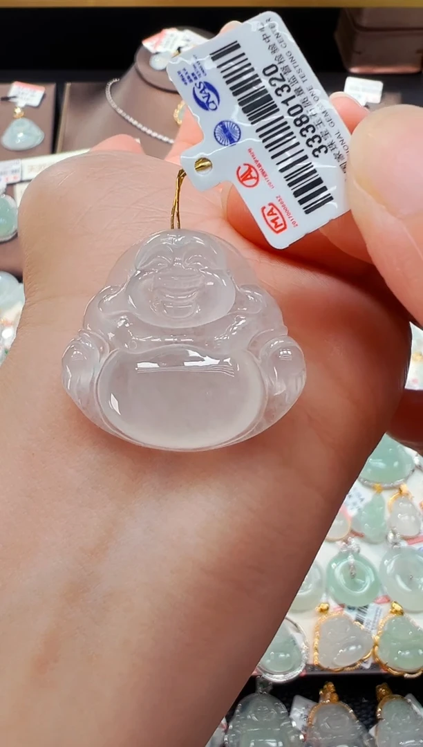 翡翠未镶嵌吊坠(不含链)佛公吊坠1320