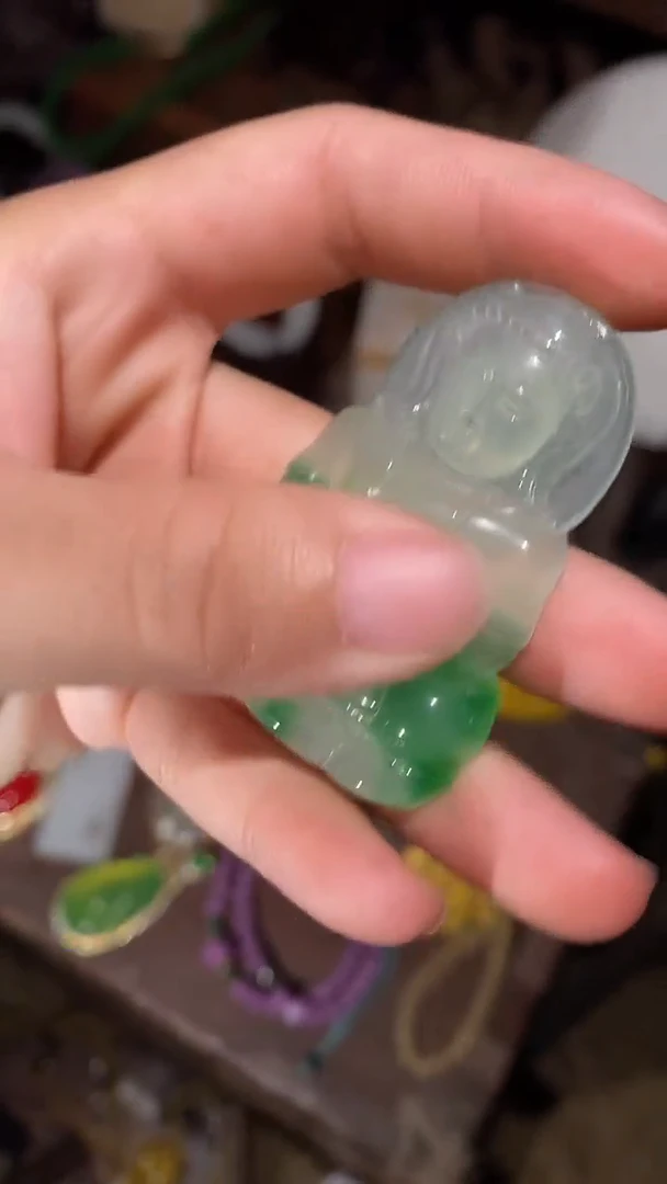 翡翠未镶嵌颈饰永玉阁精品专属摆件