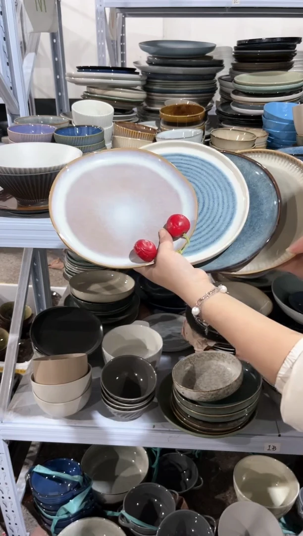 【闪购商品】瓷片外贸尾货瑕疵满20包邮X4 小盘组合