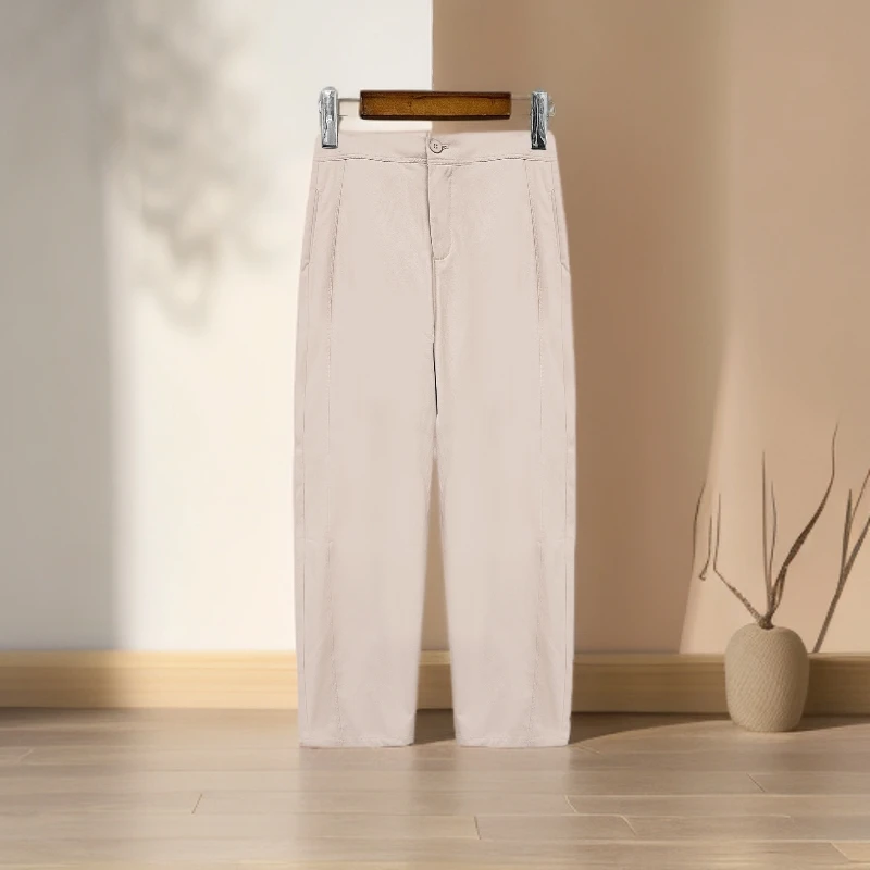 春夏新品！女士休闲百搭哈伦九分裤F836