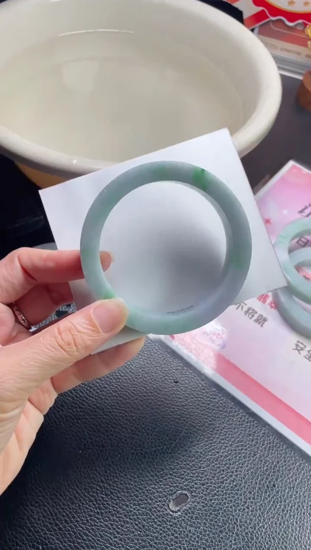 未镶嵌手镯定制翡翠乐***场定制手镯ZBZX3/DZS