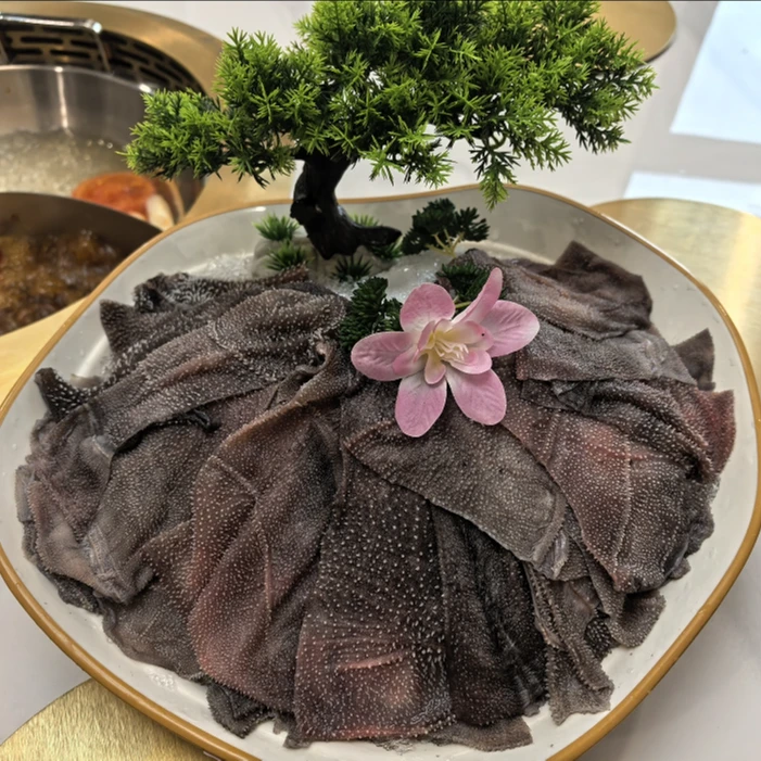 【鲜毛肚叶片】新鲜牛毛肚纯叶片无底板500g/袋 固形物含量90%以上