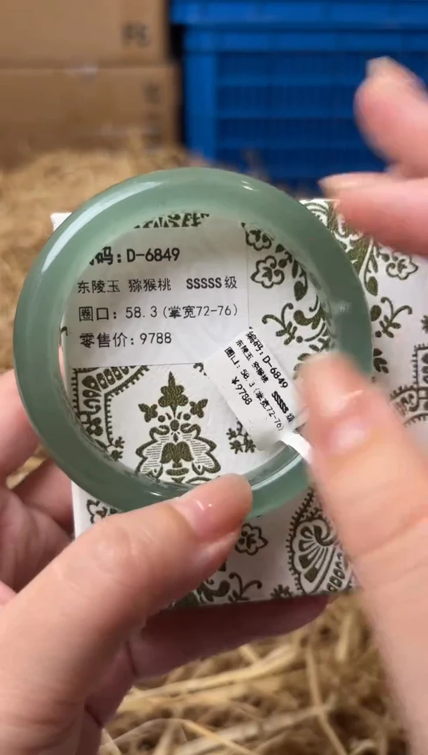 未镶嵌手镯石英质玉D-6849-58.3