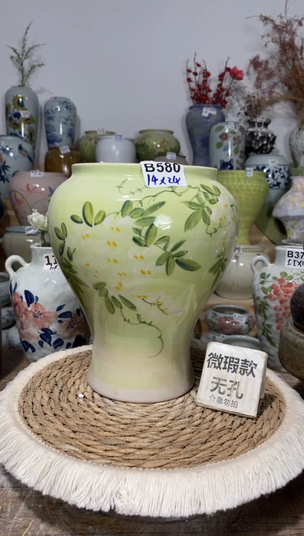 景德镇瓷韵陶瓷花盆   手工制品 完美主义者慎拍 B580