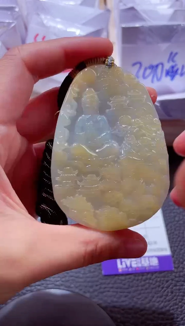 颈饰未镶嵌翡翠00002389素衣观音