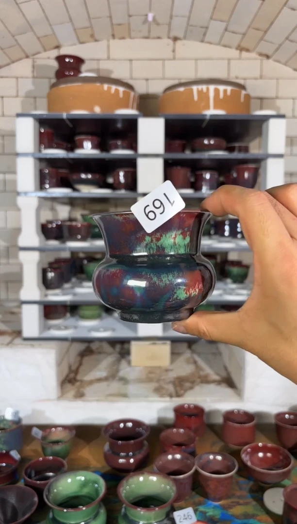 摆件精品窑变钧瓷茶器