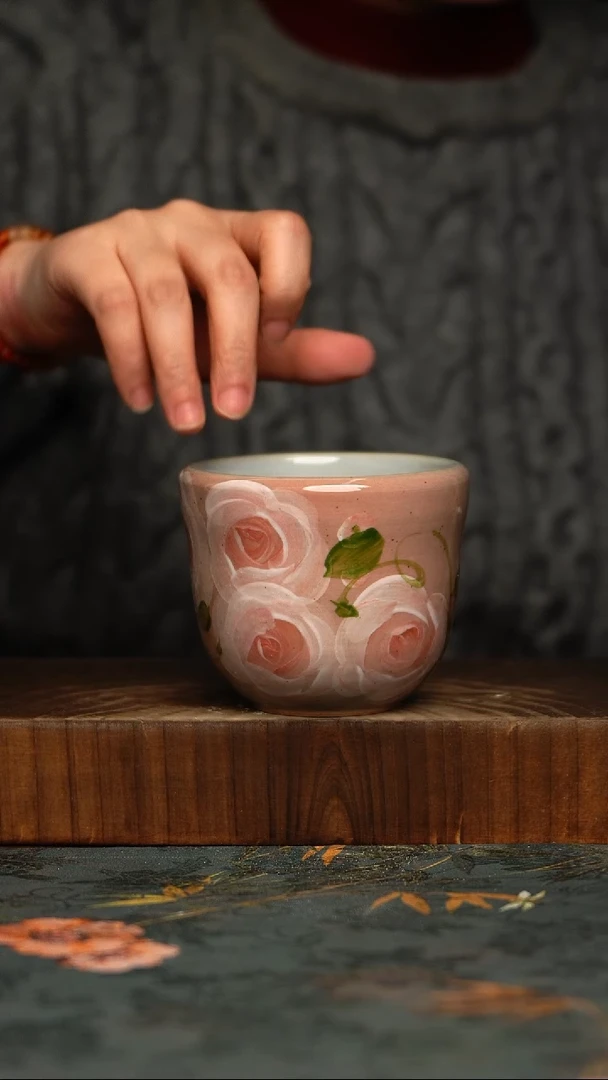 瓷片釉下彩手工手绘同款陶器