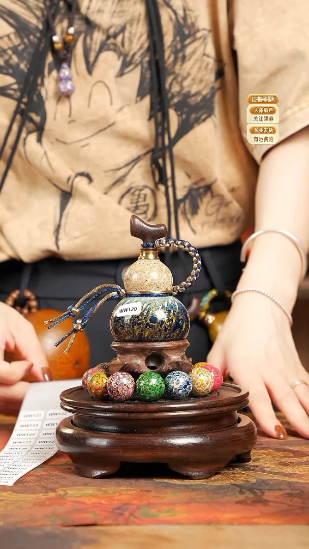 WW120漆艺精致小手捻(开口）