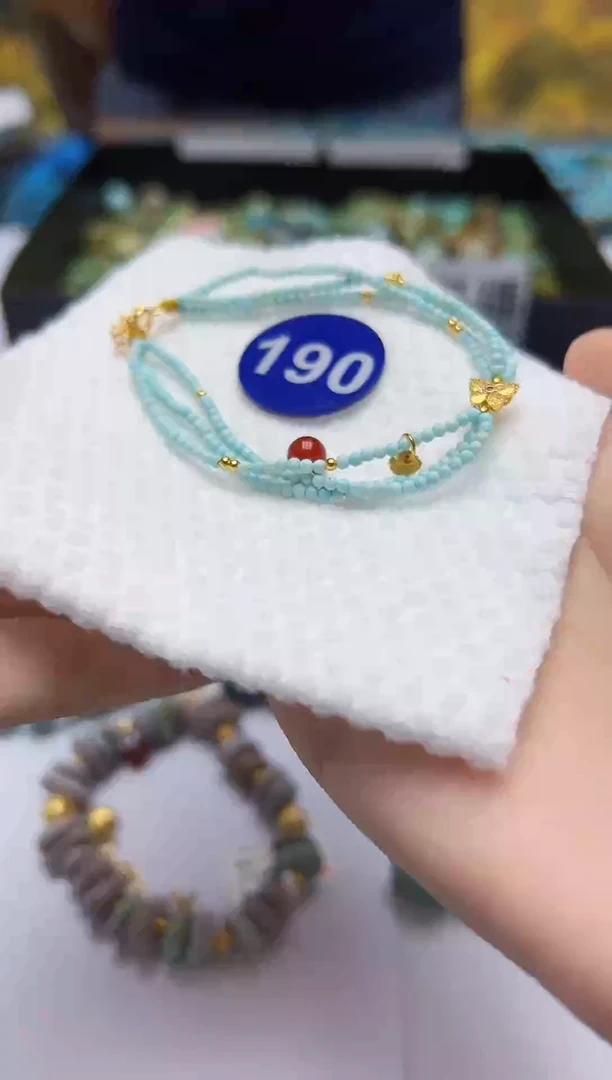 玛瑙/玉髓手链银S925镶嵌190