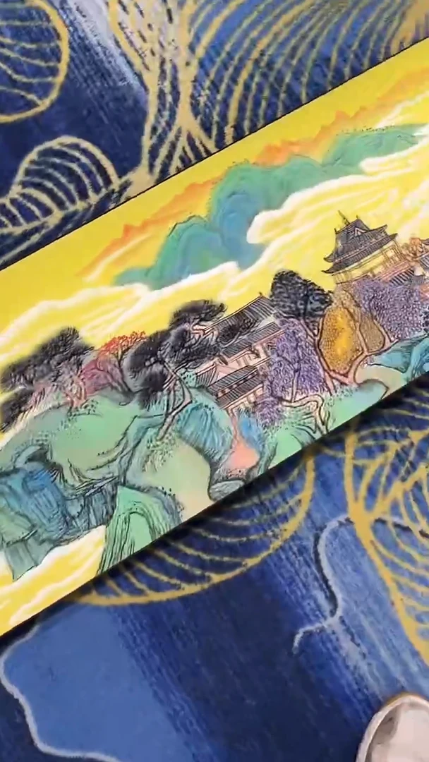 国画梅清-山水长卷