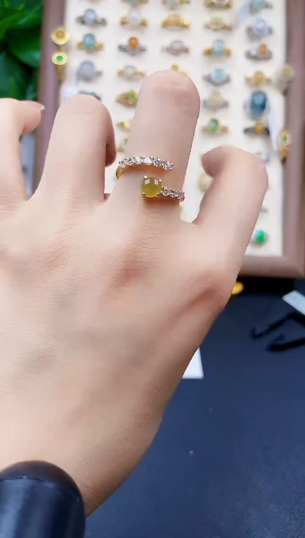 银S925镶嵌戒指翡翠12