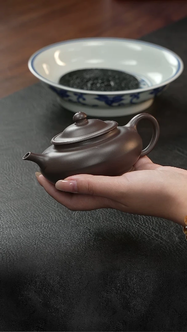 茶壶紫砂大*三更有梦|专属 合欢  天青泥