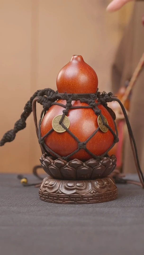 746号链接精品大漆葫芦现货现发[一物一拍]不含莲花底座