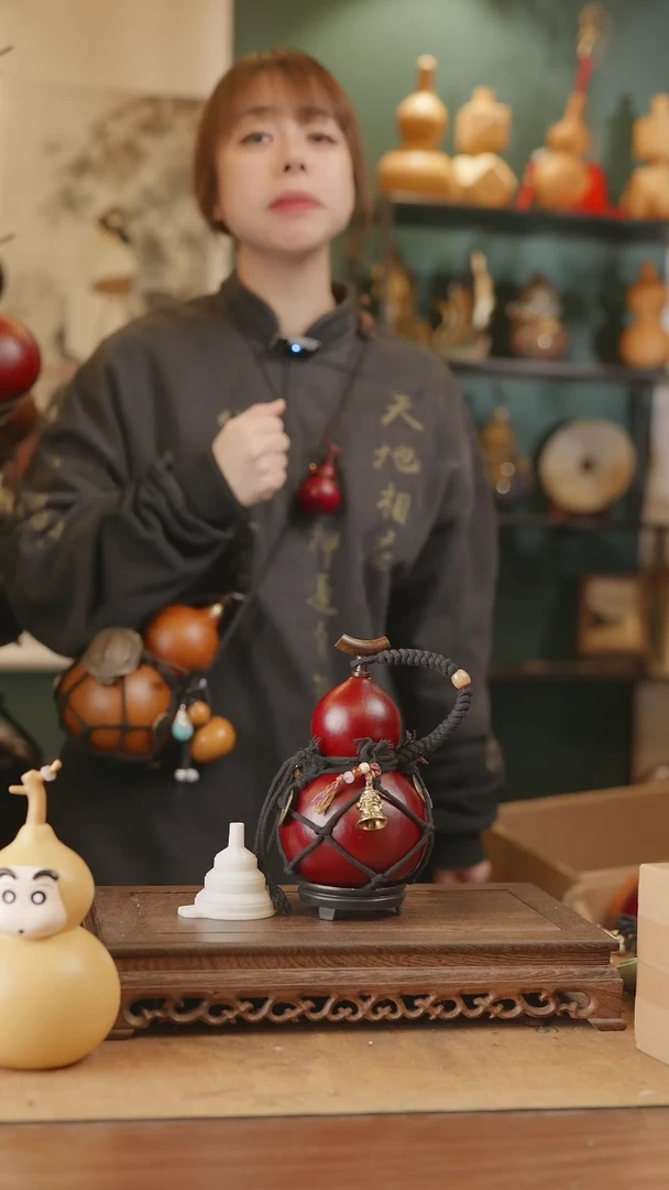 【闪购商品】67号精品天然大漆工艺防渗内胆酒葫芦~