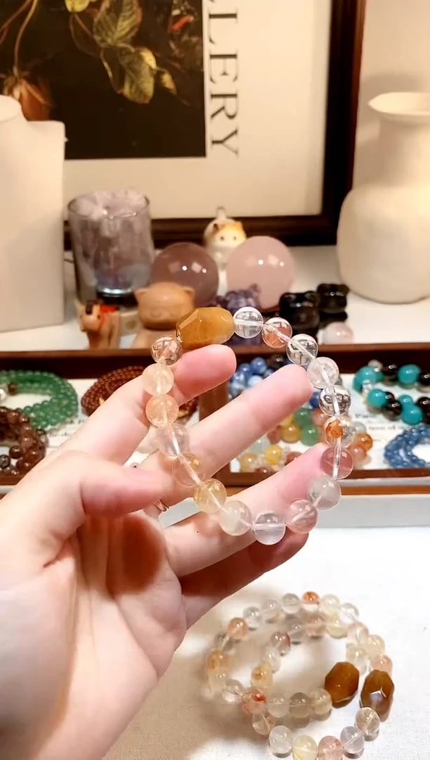 未镶嵌手链水晶胶花diy手串 多样性发一