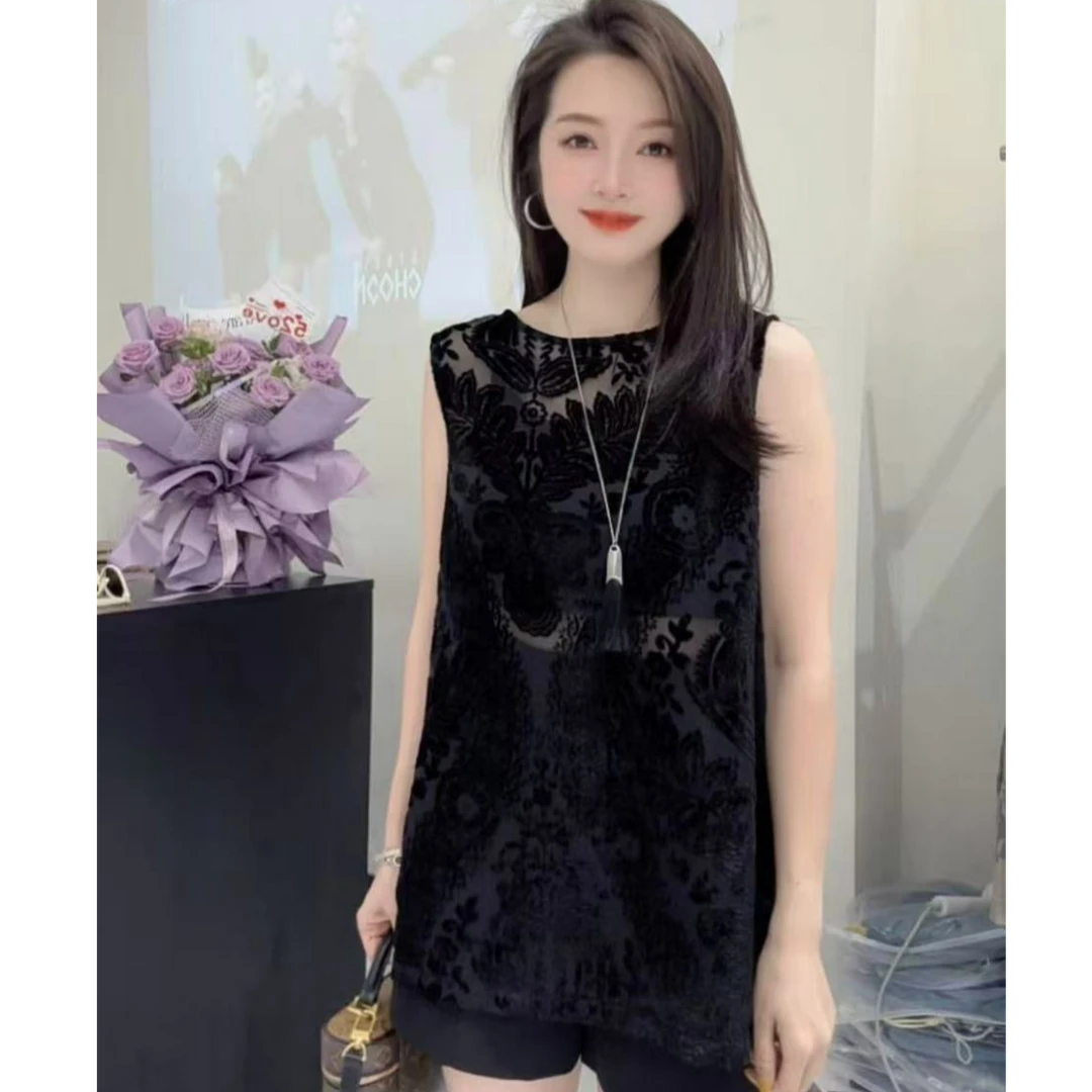 1988 STUDIO•【丝绒提花】后背设计感开叉新中式上衣