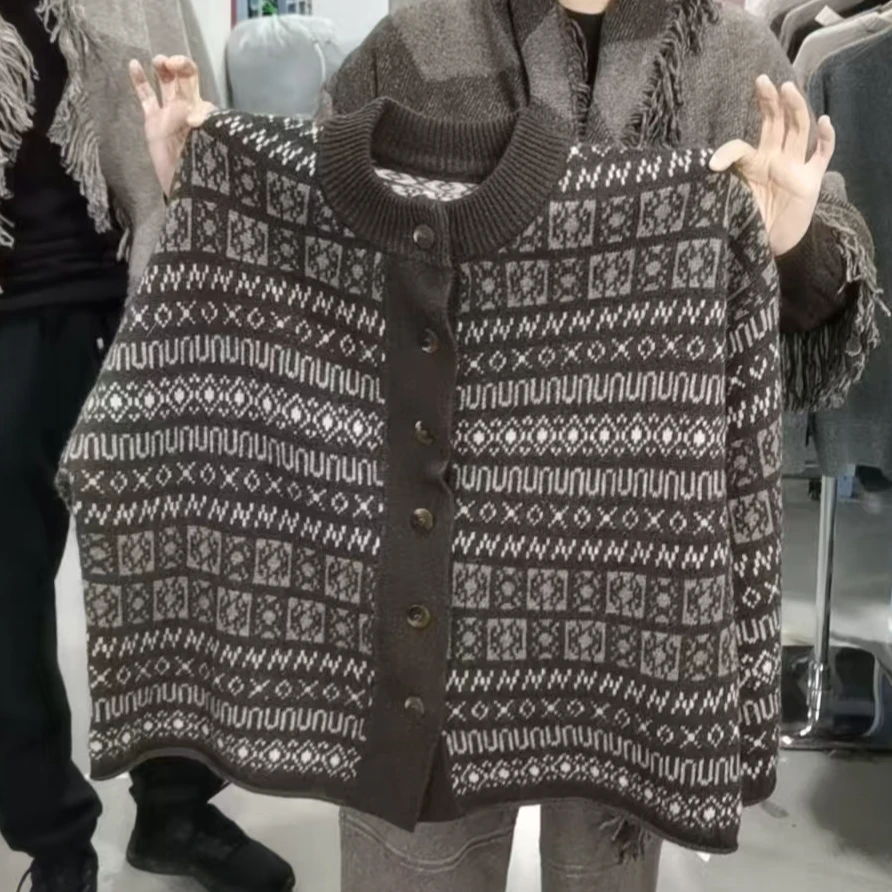 【欧诗莲】100%原生态牦牛绒上衣开衫25127