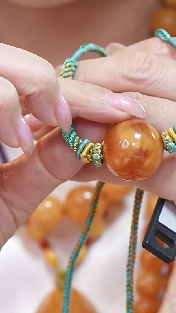 蜜蜡颈饰未镶嵌1889天然蜜蜡珠宝奇石云端妖孽全部保真