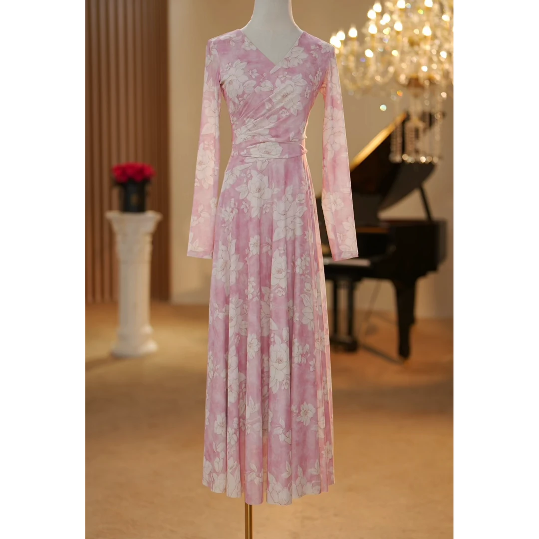 【JOSIE定制】法式度假风气质显瘦修身印花高级感连衣裙-YL11786