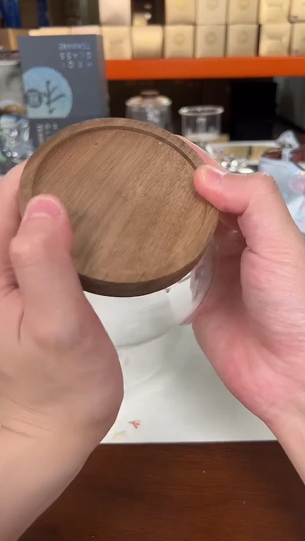 @@定制款茶叶罐透明色木