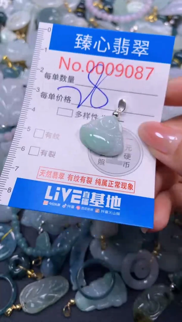 吊坠(不含链)未镶嵌翡翠9087