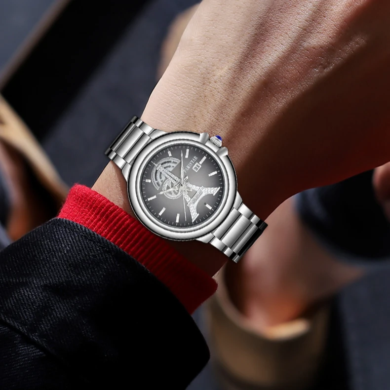 法国巴黎铁塔高端时尚经典气质百搭轻奢防水男士腕表X