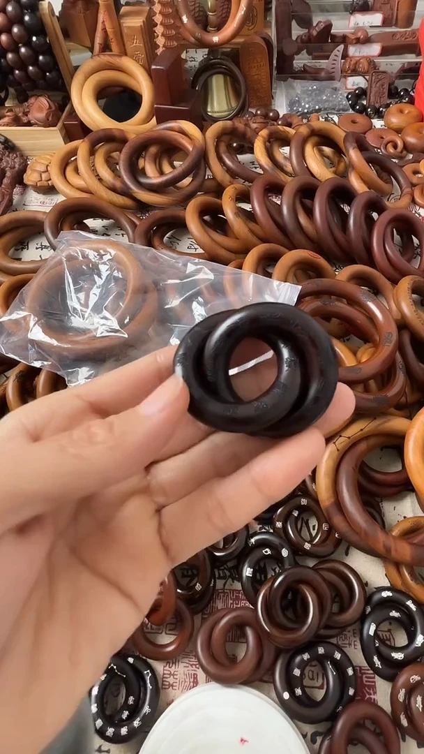 枣木乾坤圈枣木玉化25圈口一物一拍