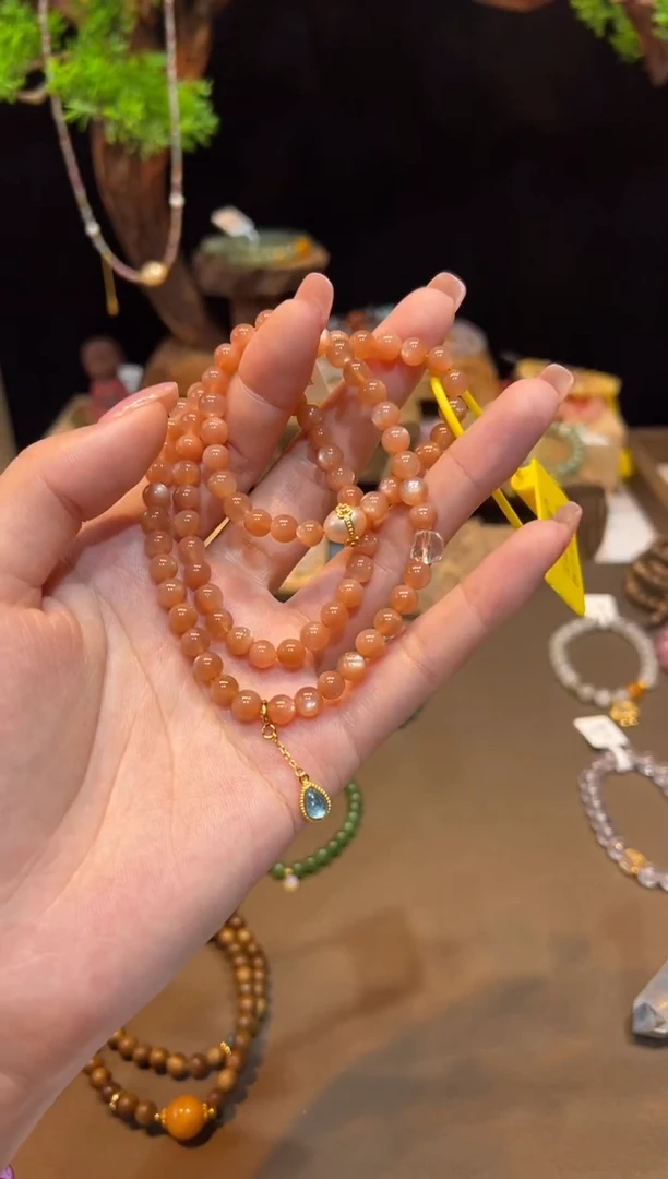 未镶嵌手链长石手饰@@D3223