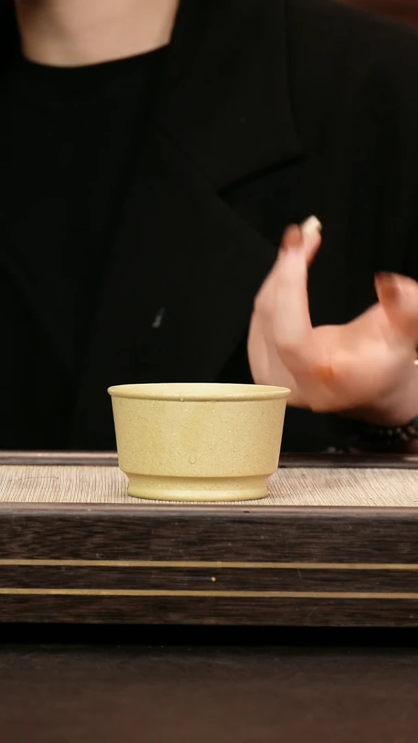 茶壶紫砂原矿本绿 宽口杯