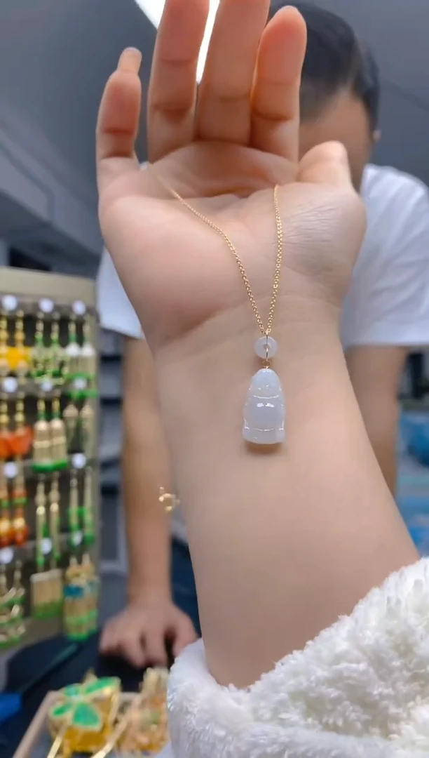 【闪购商品】翡翠耳饰合金151翡翠锁骨链