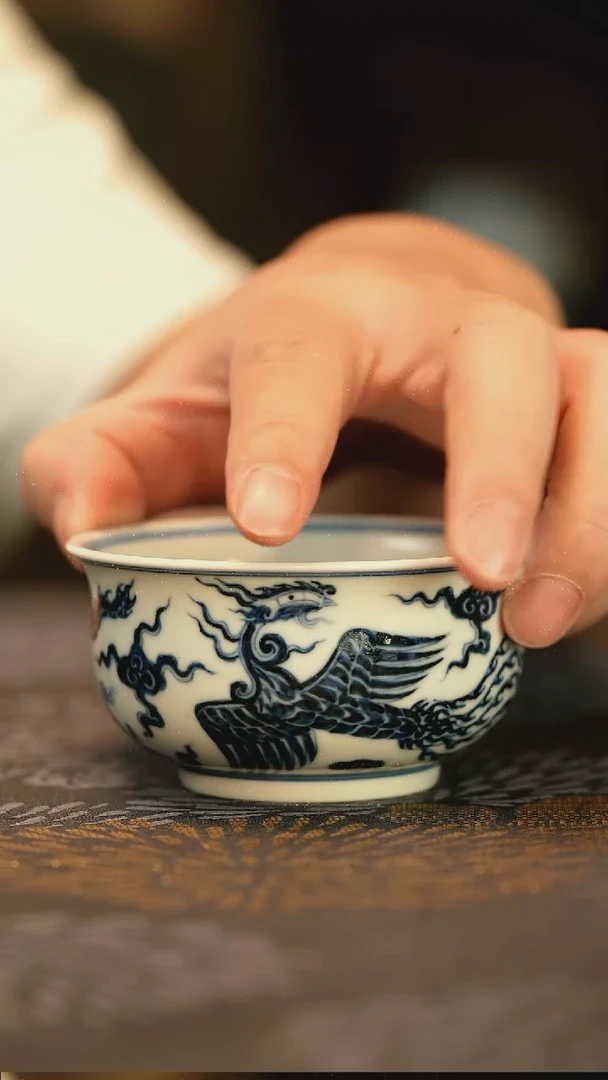 仿明青花龙凤大炉式