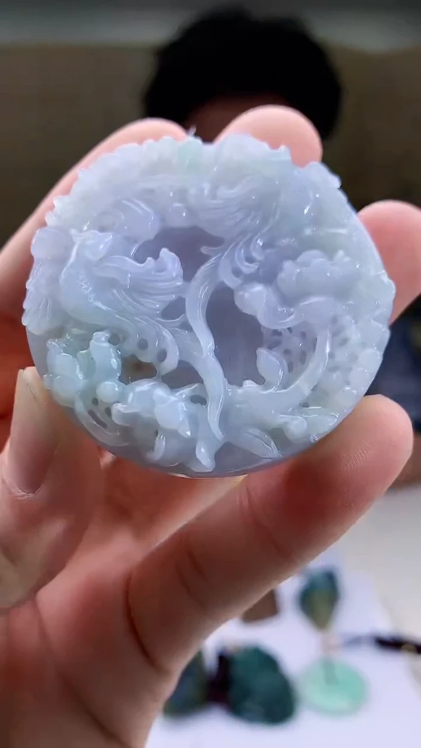 【闪购商品】定制翡翠未镶嵌4688bb-毛货挂件7