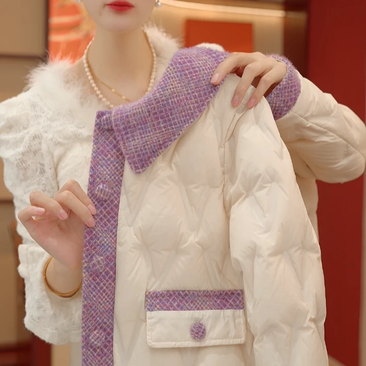 SY-25款冬季新款紫色羽绒服