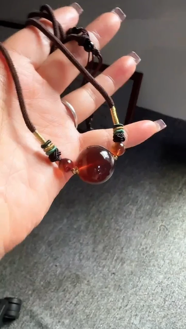 未镶嵌琥珀耳饰学*#74缅甸琥珀紫罗兰吊坠