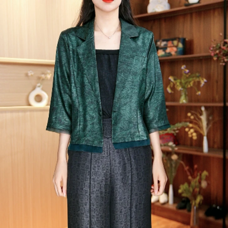 3772-11（绿松石）新款女士西装