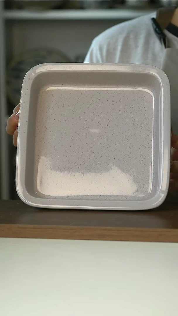微瑕出丹麦nodicnest粉紫烤盘19cm@4-2@