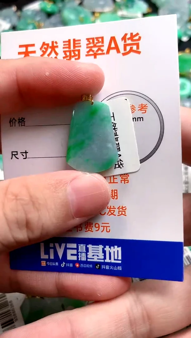 颈饰18K金镶嵌翡翠0180931007