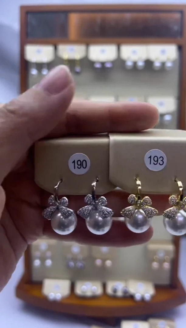 未镶嵌耳饰淡水珍珠190+193