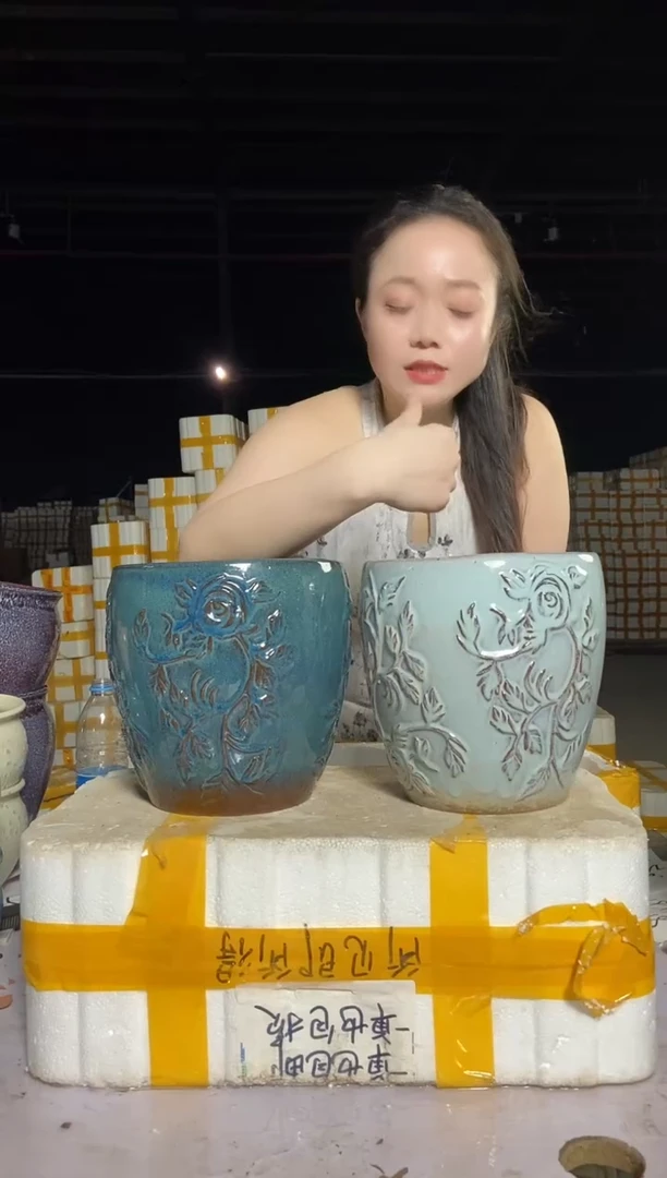 宜兴紫砂粗陶花盆19/20