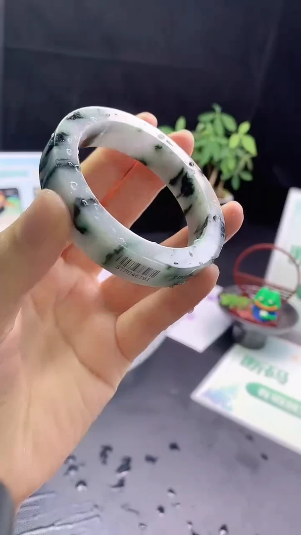 定制翡翠手镯未镶嵌15-54-55