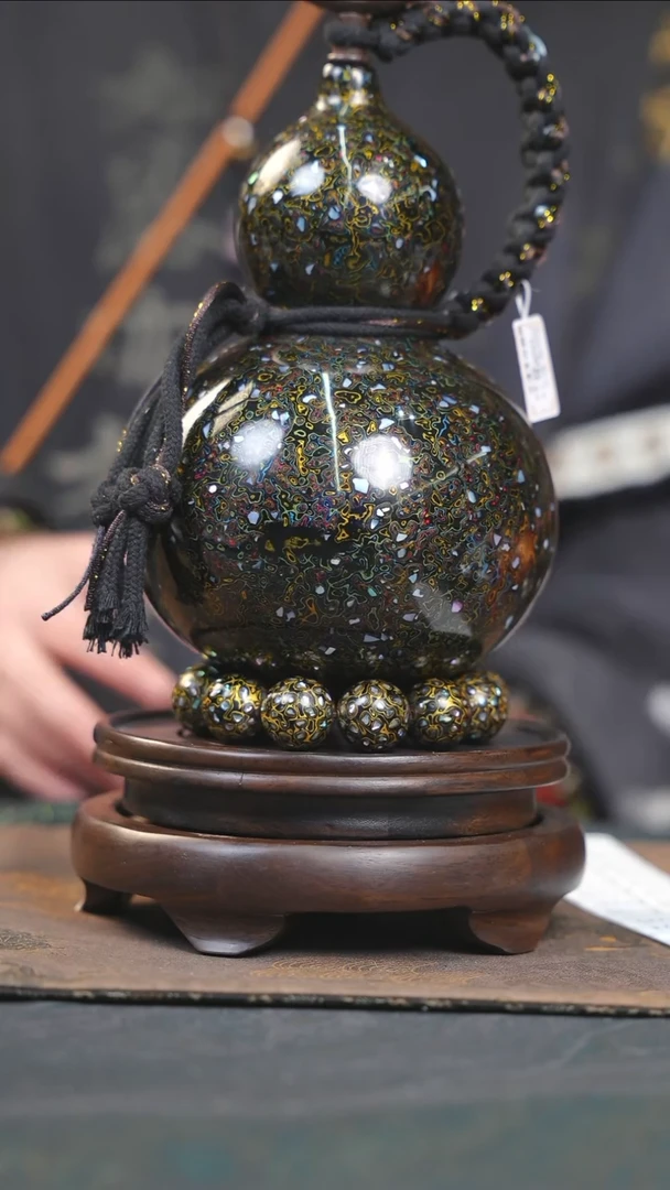 【闪购商品】YH218漆艺酒葫芦不包手串及旋转底座