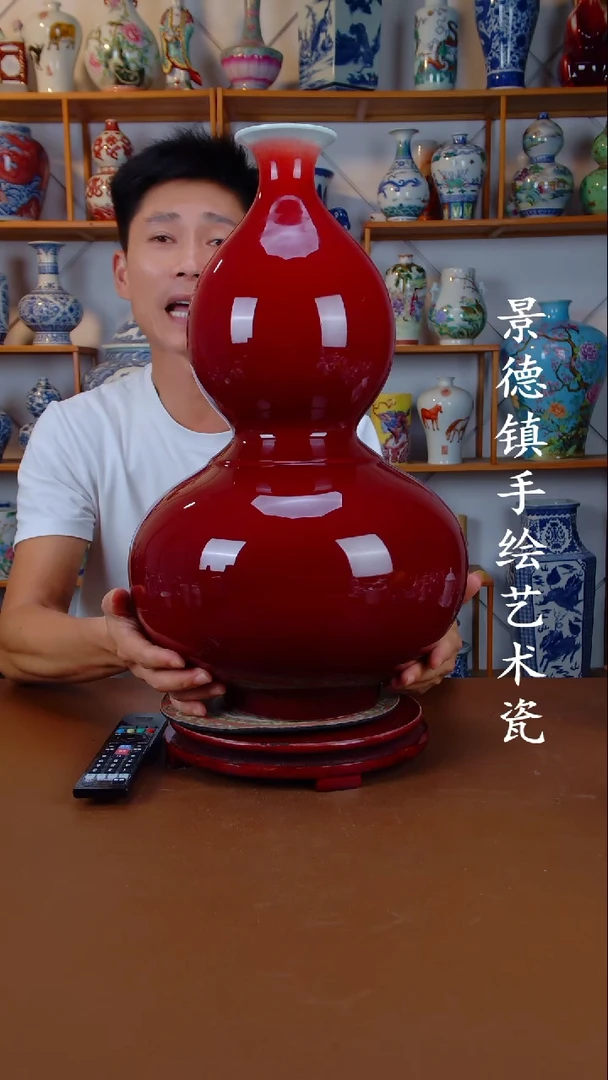 现代景德镇手工手绘陶瓷摆件11
