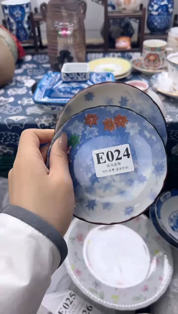 瓷片鱼**子  E024