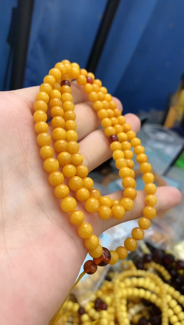 裸石蜜蜡未镶嵌链子