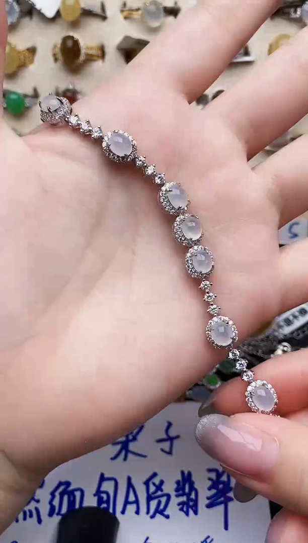 银S925镶嵌戒指翡翠89