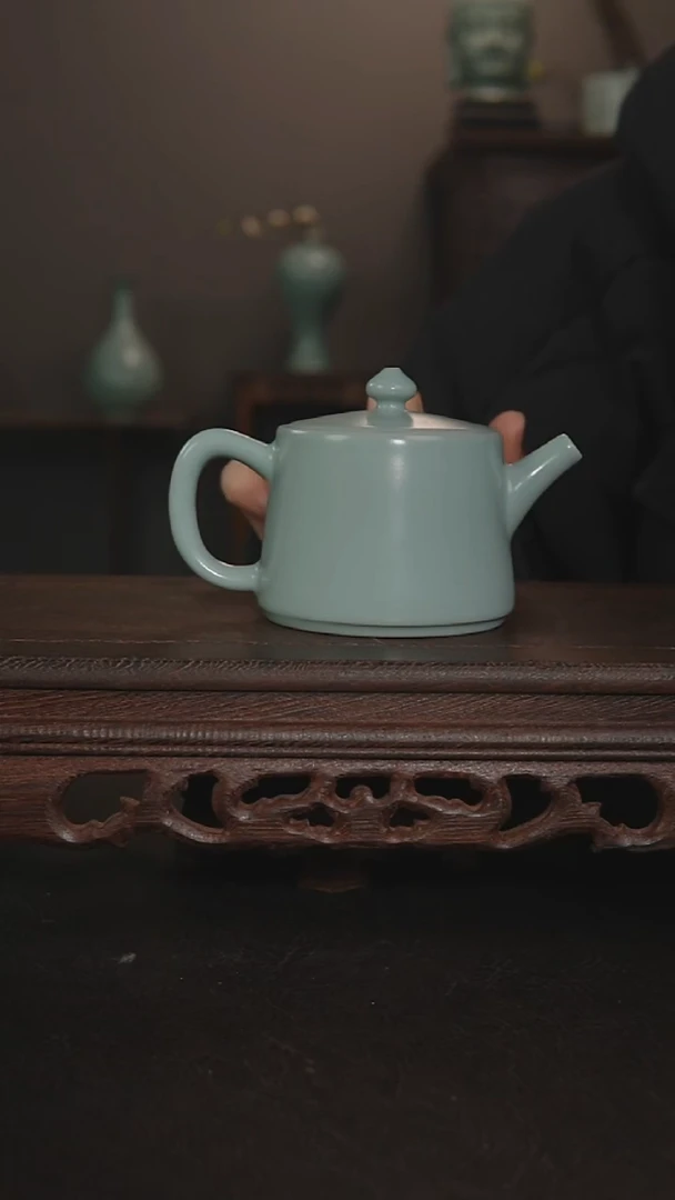 摆件瓷仿古手工壶