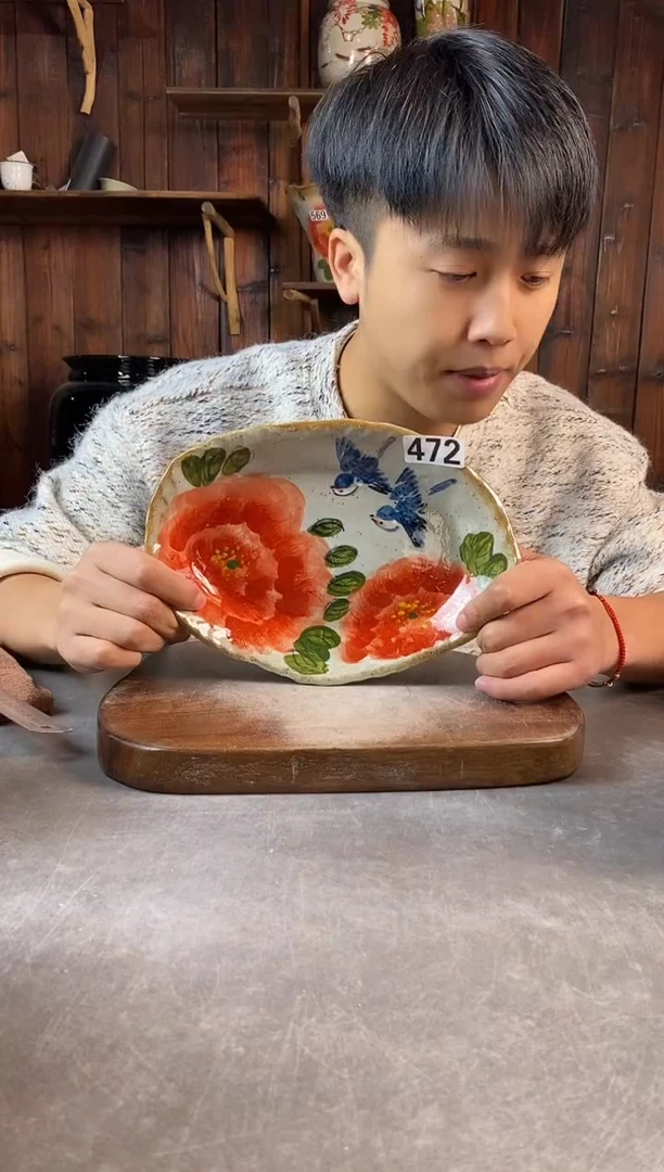 碗472，手工手绘，超值陶瓷